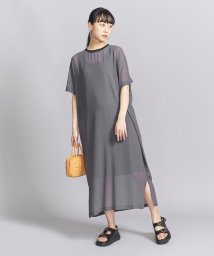 BEAUTY&YOUTH UNITED ARROWS/シフォンレイヤード ドルマンスリーブ ワンピース/506062241