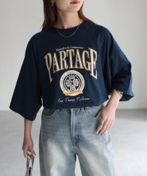 Riberry/ PARTAGEカレッジロゴラグランＴシャツ/506064153