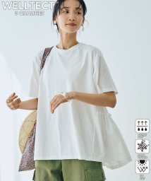 coen(coen)/【WELLTECT】バックティアードトップス/WHITE