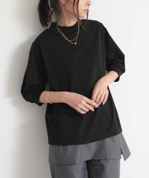 and it_/接触冷感７分袖モックネックカットソー カットソー レディース 春夏 トップス ひんやり 涼しい 涼感 シンプル 無地 着回し 重ね着 パフスリーブ カジュアル /506065673