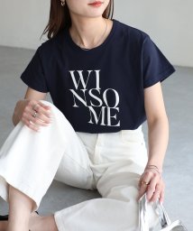 Riberry/WINSOMEプリントレタリングTシャツ/506067178