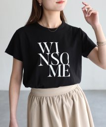 Riberry/WINSOMEプリントレタリングTシャツ/506067178