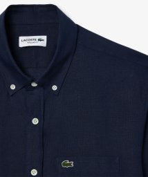 LACOSTE Mens/リネンボタンダウン長袖シャツ/506079755