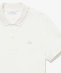 LACOSTE Mens/ストライプリブニットカラーストレッチ鹿の子 半袖ポロシャツ/506079763