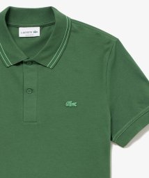 LACOSTE Mens/ストライプリブニットカラーストレッチ鹿の子 半袖ポロシャツ/506079763