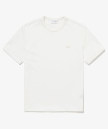 LACOSTE Mens/ヘビーウェイトコットン ワンポイントロゴ シングルジャージ半袖Tシャツ/506079767