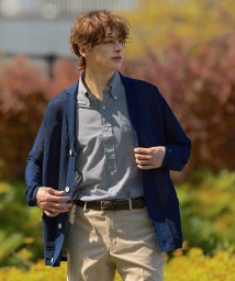 J.PRESS MENS(J．プレス　メンズ)/【HYBRID LINEN】ニットジャケット/ネイビー系7