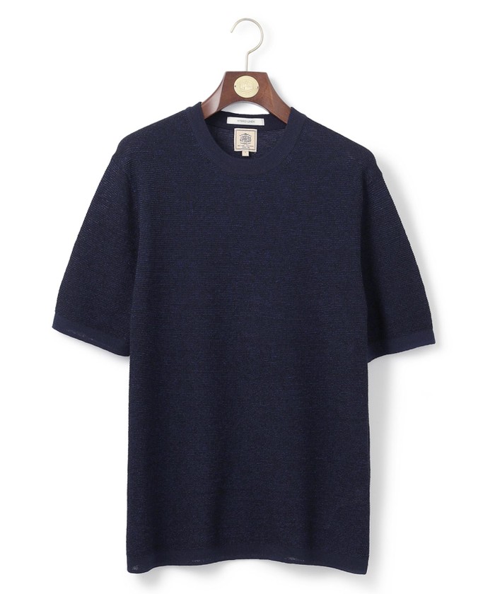 【ビジネスインナー推奨】【HYBRID LINEN】ニットTシャツ ビジネスインナー推奨】【HYBRID LINEN】ニットTシャツ