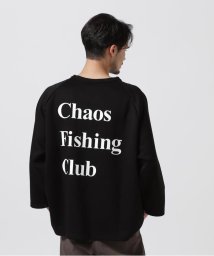 BEAVER(ビーバー)/Chaos Fishing Club/カオスフィッシングクラブ  LOGO RAGLAN/ブラック