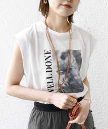 SHIPS WOMEN/*【SHIPS別注】81BRANCA:ノースリーブ シアー フォト TEE ◇/506080042