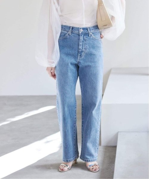 SLOBE IENA(スローブ　イエナ)/《追加6》LE DENIM ストレートパンツ/サックスブルー