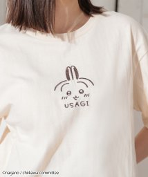 Honeys/ちいかわ／Ｔシャツ トップス Tシャツ 半袖Tシャツ カットソー 刺繍 ロゴ 綿混 /506080160