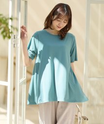 Honeys/汗ジミ軽減ＡラインＴ Tシャツ レディース 半袖 汗じみ 防止 目立たない 夏 /506080165