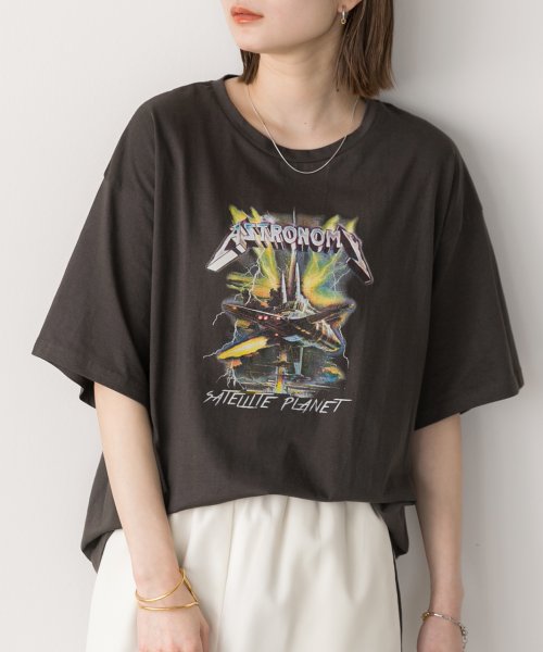 ad thie(アドティエ)/【2024SS新作】アソートデザイン　プリントTシャツ/チャコールグレー系1