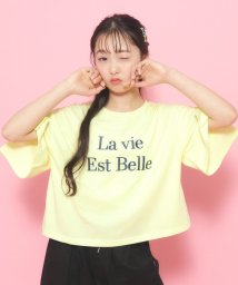 PINK-latte/袖リボンTシャツ/506080419