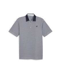 PUMA(PUMA)/メンズ ゴルフ ピュア ストライプ 半袖 ポロシャツ/DEEPNAVY-WHITEGLOW