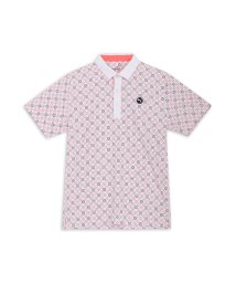 PUMA(PUMA)/メンズ ゴルフ ピュア モノグラム 半袖 ポロシャツ/WHITEGLOW-MELONPUNCH