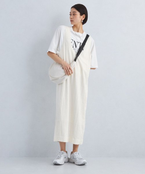 green label relaxing(グリーンレーベルリラクシング)/［size SHORTあり］BREEZE LINEN ブリーズリネン 2WAY ワンピース/OFFWHITE