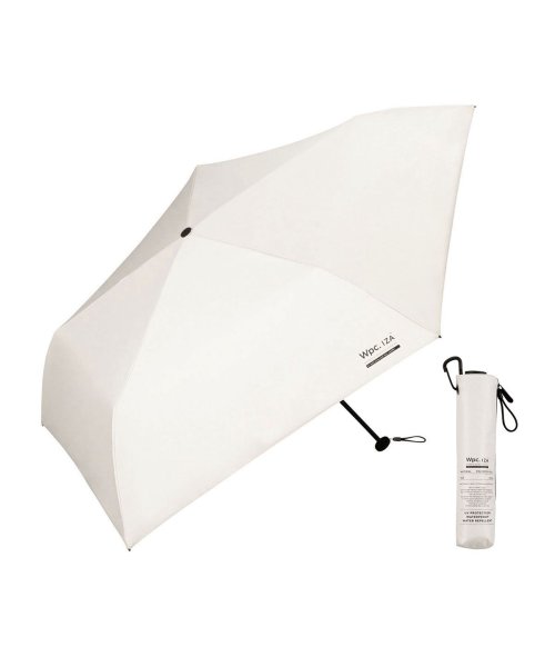 Wpc．(Wpc．)/Wpc. 折り畳み傘 軽量 晴れ雨兼用 ダブリュピーシー 傘 55cm Wpc 完全遮光 手動 無地 IZA Type:LIGHT＆SLIM ZA007/オフホワイト