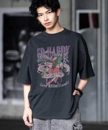 Rocky Monroe/プリントTシャツ 半袖 メンズ レディース カットソー ビッグシルエット オーバーサイズ クールネック スカル イーグル ラビット ハンド 蜘蛛 ロゴ カジュア/506080704