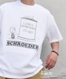 SHIPS any MEN/SHIPS any: SNOOPY コラボ グラフィック バック プリント Tシャツ◆/506080888