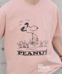 SHIPS any MEN(シップス　エニィ　メン)/SHIPS any: SNOOPY コラボ グラフィック バック プリント Tシャツ◇/ピンク