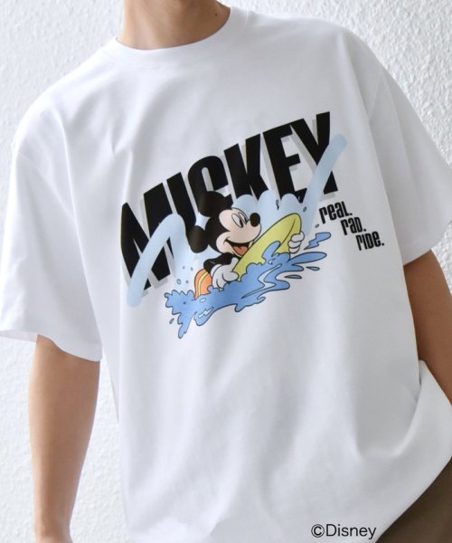 SHIPS any MEN(シップス　エニィ　メン)/SHIPS any: ミッキーマウス スポーツ グラフィック Tシャツ◇/ホワイト