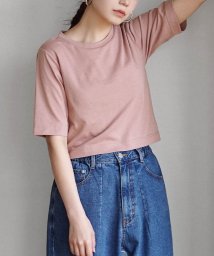 zootie(ズーティー)/URBAN PLUS カップ付きミニTシャツ/ダークピンク