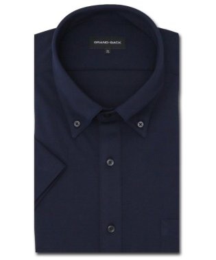 GRAND-BACK/【大きいサイズ】グランバック/GRAND－BACK アルティマ ボタンダウン半袖ニットシャツ 半袖 シャツ メンズ ワイシャツ ビジネス ノーアイロン 形態安定/506081060