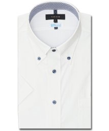 TAKA-Q/クールマックス+ストレッチ スタンダードフィット ボタンダウン半袖シャツ 半袖 シャツ メンズ ワイシャツ ビジネス ノーアイロン 形態安定 yシャツ 速乾/506081063