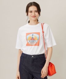 JIYU-KU（SMALL SIZE）(自由区（小さいサイズ）)/【カタログ掲載・洗える】VINTAGE PHOTO Tシャツ/オフ×オレンジ系