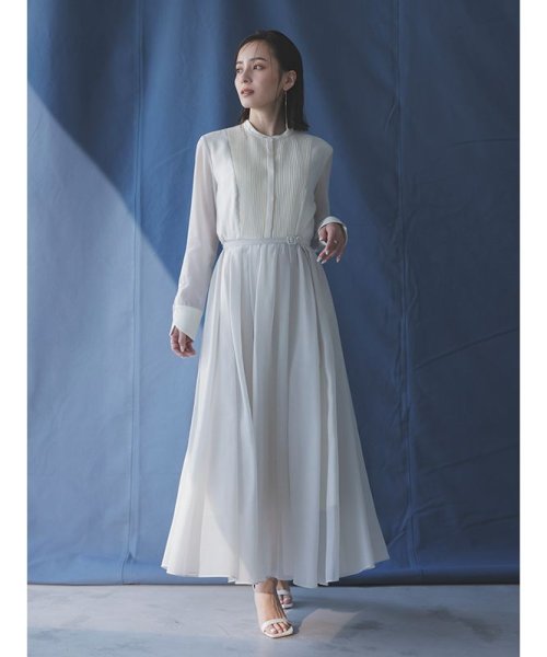 シアードッキングピンタックブザムワンピース 着丈 バスト 5cm 袖丈 肩幅 ウエスト