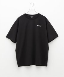 417 EDIFICE(フォーワンセブン　エディフィス)/BARBOUR (バブアー) OS Basic Barbour logo T－Shirts 241MTSG004/ブラック
