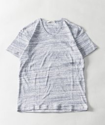 Nylaus/スリムフィット 引き揃え杢 フライス Vネック ショートスリーブTシャツ/506081421