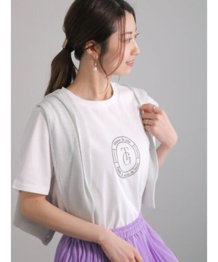 Te chichi/スタンプ刺繍スタンダードTシャツ/506081447