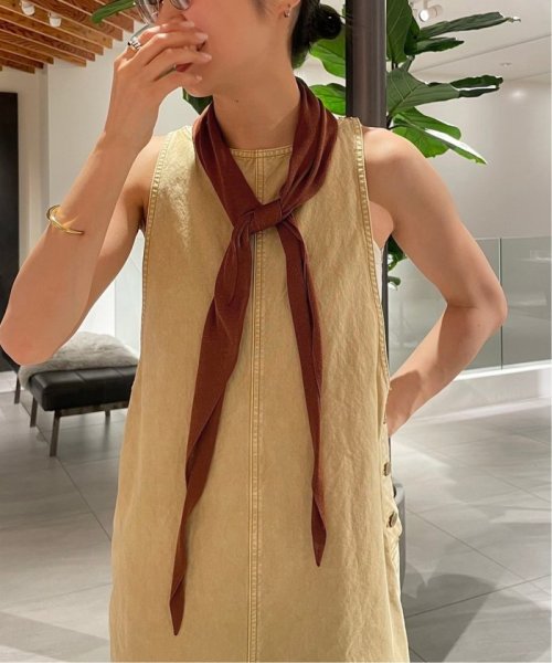 ASAUCE MELER/アソースメレ　WBシルクトライアングルニットスカーフ ASAUCE FRAMeWORK