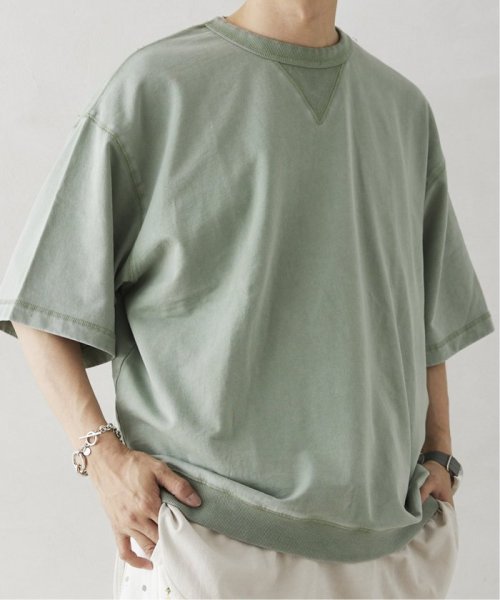 JOURNAL STANDARD relume Men's(ジャーナルスタンダード　レリューム　メンズ)/ヴィンテージピグメント ライトスウェット Tシャツ/グリーン