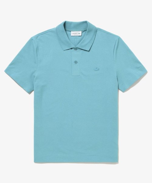 LACOSTE Mens(ラコステ　メンズ)/オーガニックコットン ワントーンストレッチ鹿の子ポロシャツ/エメラルド