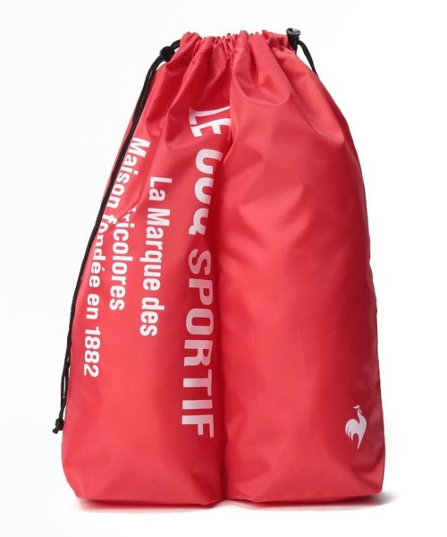 le coq sportif GOLF (ルコックスポルティフ（ゴルフ）)/巾着型シューズケース 約41×44(cm)/レッド