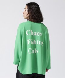 BEAVER(ビーバー)/Chaos Fishing Club/カオスフィッシングクラブ  LOGO RAGLAN/グリーン