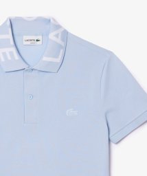 LACOSTE Mens/オーガニックコットン ミニ鹿の子 通気性 ストレッチ ジャカードリブニットカラーポロシャツ/506081605