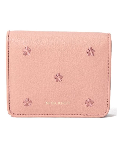 NINA RICCI(ニナリッチ（ウォレット）)/二つ折りコンパクト財布【タマラパース】/ライトピンク