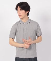 STYLEBLOCK/鹿の子衿ライン胸ポケットポロシャツ/505390397