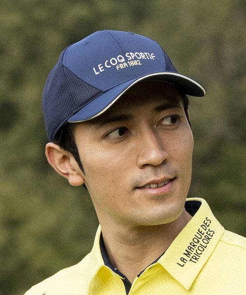 le coq sportif GOLF (ルコックスポルティフ（ゴルフ）)/クーリングメッシュキャップ/ネイビー