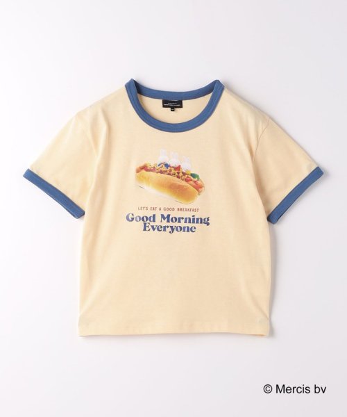 green label relaxing （Kids）(グリーンレーベルリラクシング（キッズ）)/＜miffy＞TJ EX リンガー コラボTシャツ 100cm－130cm/CREAM