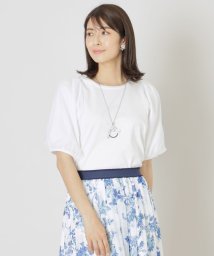 TO BE CHIC/シルケットポンチ袖チュール プルオーバーカットソー/506062510