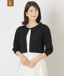 TO BE CHIC(L SIZE)/【L】レーヨンナイロンジャカード ニットボレロ/506062519
