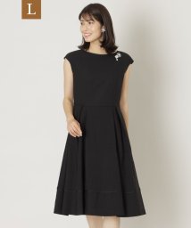 TO BE CHIC(L SIZE)/【L】アイアスストレッチ ボートネックワンピース/506062520