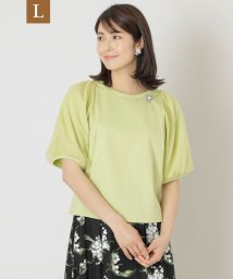 TO BE CHIC(L SIZE)/【L】シルケットポンチ袖チュール プルオーバーカットソー/506062528