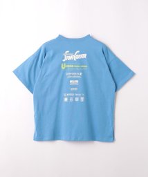 green label relaxing （Kids）(グリーンレーベルリラクシング（キッズ）)/【別注】＜UNIVERSAL OVERALL＞TJ EX ロゴプリント Tシャツ 140cm－160cm/COBALT